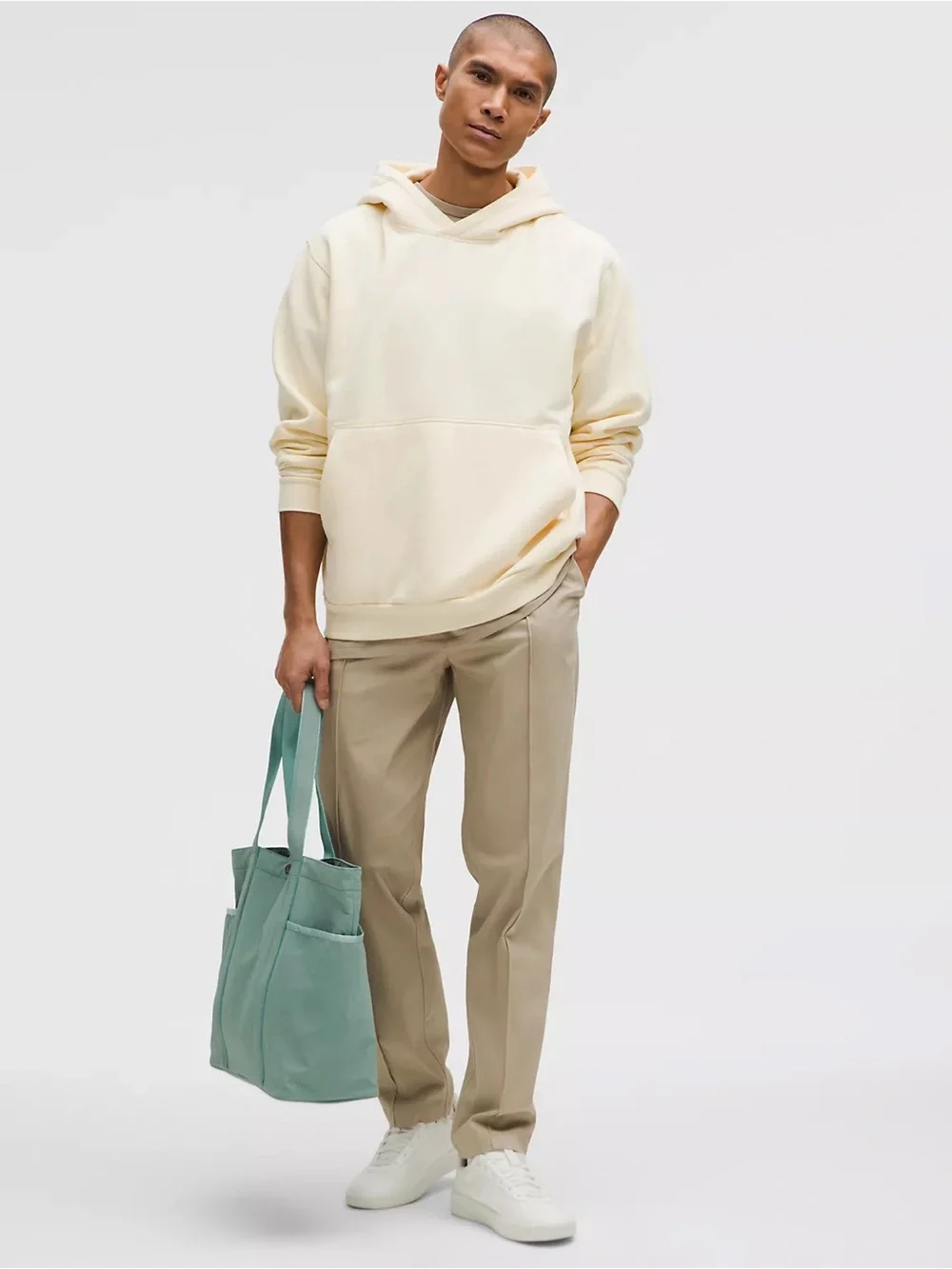 lululemon Cotton Twill Pintuck Pull-On Pant Regular in Sheer Oak Size L